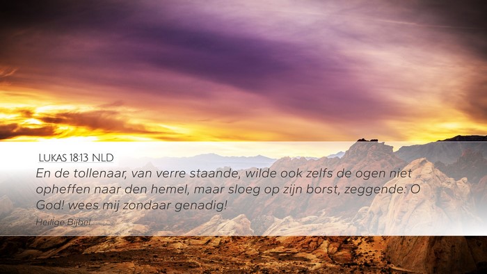 Lukas 18:13 NLD Bible Verse Image