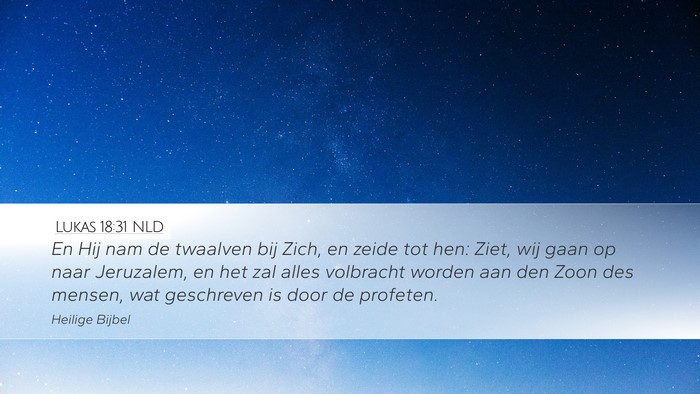 Lukas 18:31 NLD Bible Verse Image