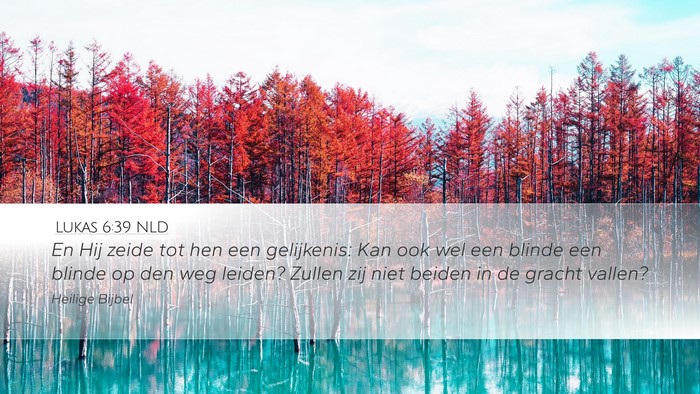 Lukas 6:39 NLD Bible Verse Image
