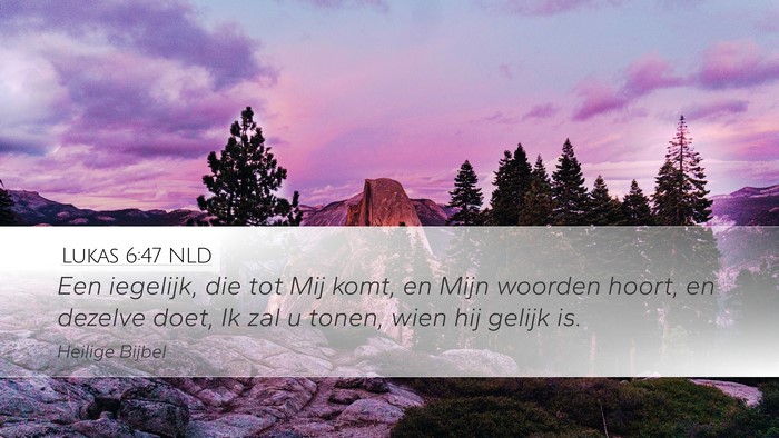 Lukas 6:47 NLD Bible Verse Image
