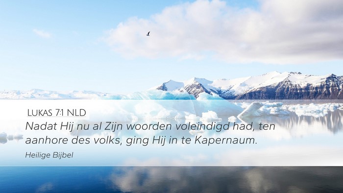 Lukas 7:1 NLD Bible Verse Image