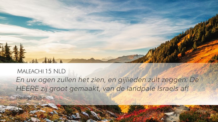 Maleachi 1:5 NLD Bible Verse Image