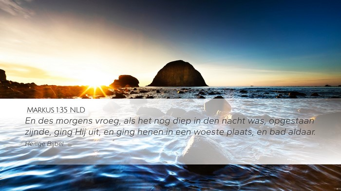 Markus 1:35 NLD Bible Verse Image