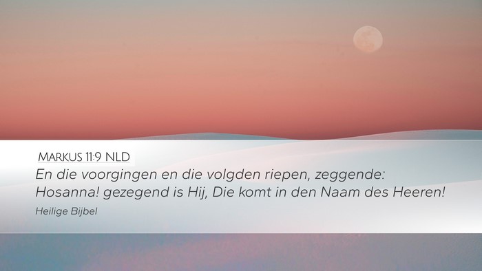 Markus 11:9 NLD Bible Verse Image