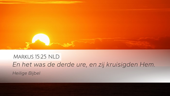 Markus 15:25 NLD Bible Verse Image