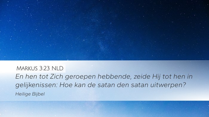 Markus 3:23 NLD Bible Verse Image