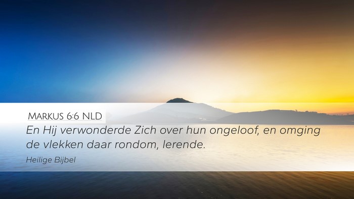 Markus 6:6 NLD Bible Verse Image