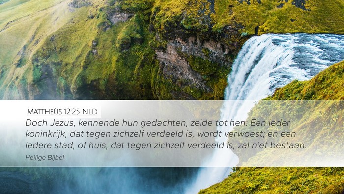 Mattheüs 12:25 NLD Bible Verse Image