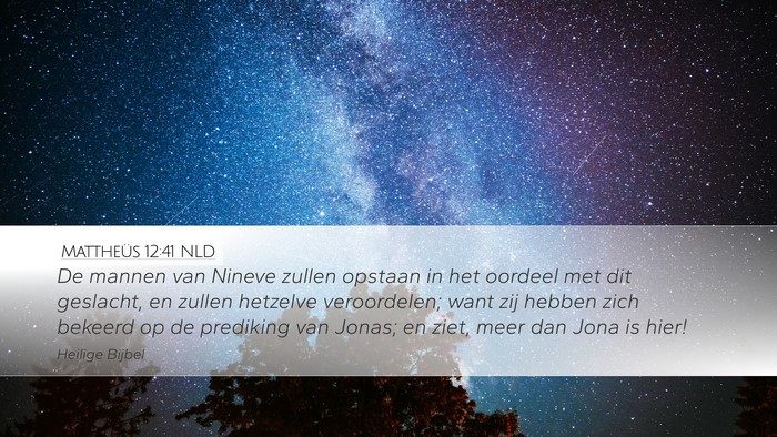 Mattheüs 12:41 NLD Bible Verse Image
