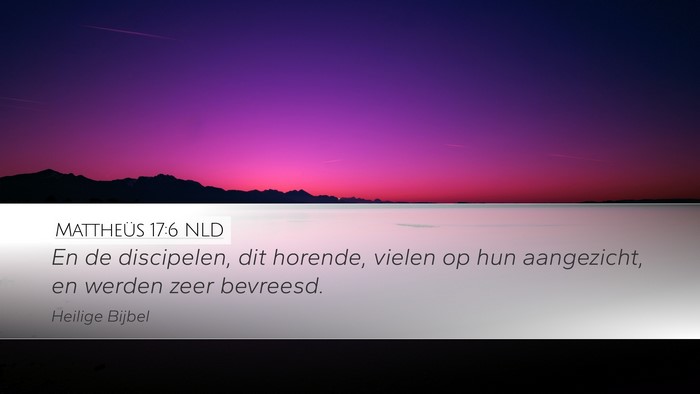 Mattheüs 17:6 NLD Bible Verse Image