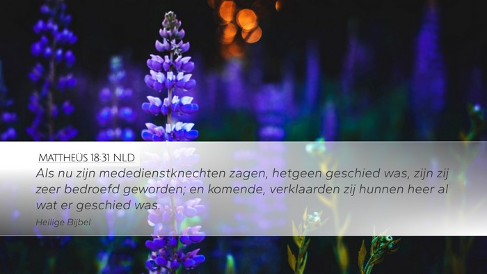 Mattheüs 18:31 NLD Desktop Wallpaper - Als nu zijn mededienstknechten zagen, hetgeen - Desktop Bible Verse Wallpaper