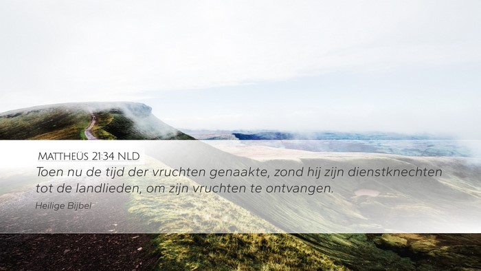 Mattheüs 21:34 NLD Bible Verse Image