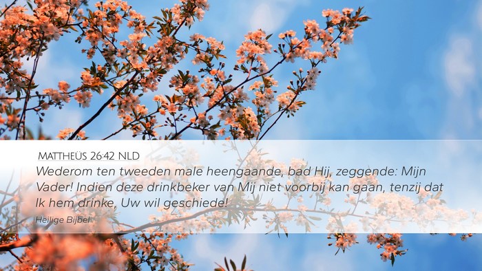 Mattheüs 26:42 NLD Bible Verse Image