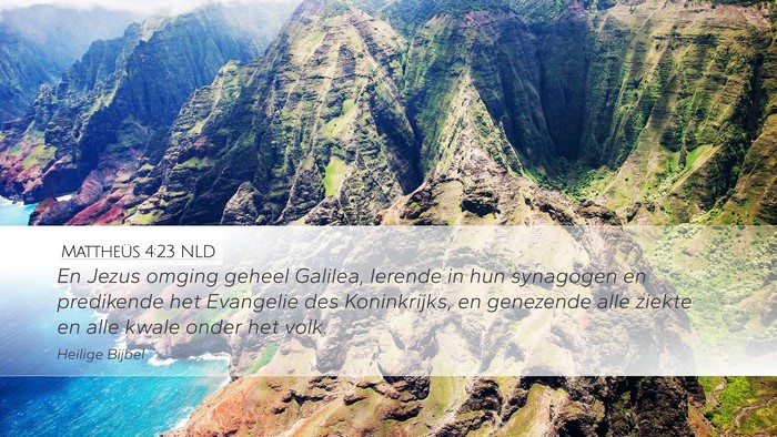 Mattheüs 4:23 NLD Bible Verse Image