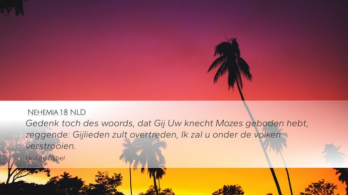 Nehemia 1:8 NLD Bible Verse Image