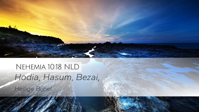 Nehemia 10:18 NLD Bible Verse Image