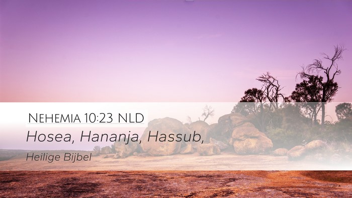Nehemia 10:23 NLD Bible Verse Image