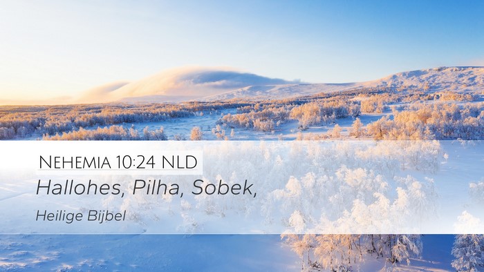 Nehemia 10:24 NLD Desktop Wallpaper - Hallohes, Pilha, - Desktop Bible Verse Wallpaper