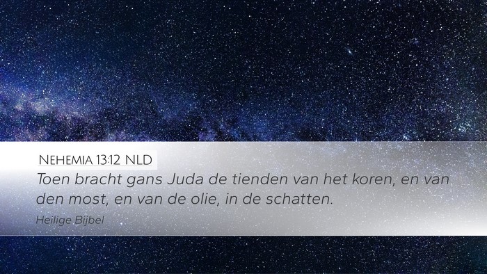 Nehemia 13:12 NLD Bible Verse Image