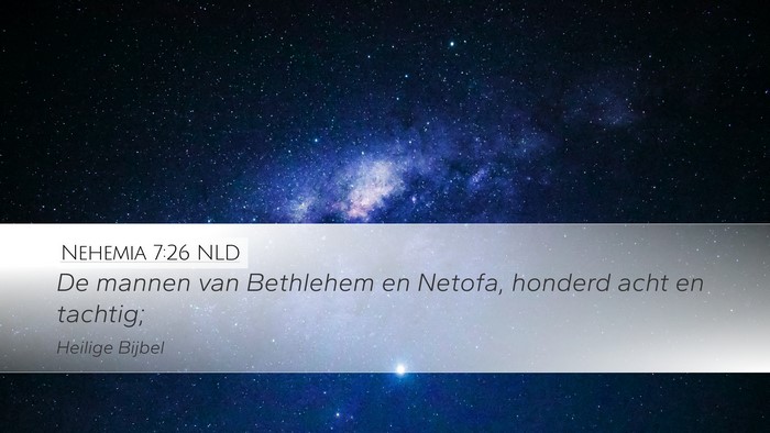 Nehemia 7:26 NLD Bible Verse Image
