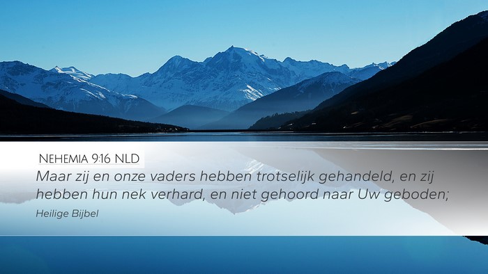 Nehemia 9:16 NLD Bible Verse Image