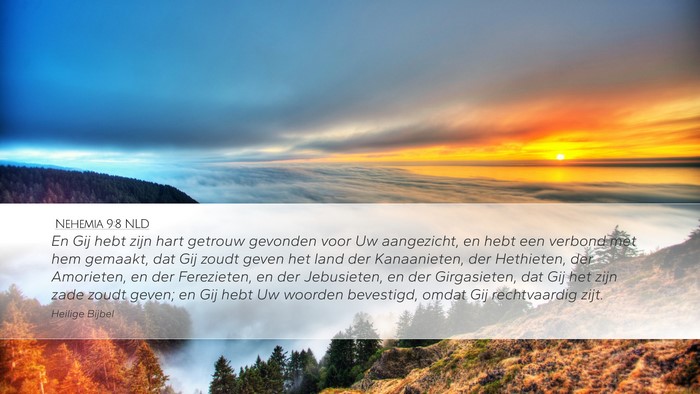 Nehemia 9:8 NLD Bible Verse Image