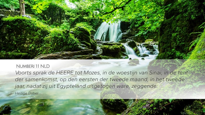 Numberi 1:1 NLD Desktop Wallpaper - Voorts sprak de HEERE tot Mozes, in de woestijn - Desktop Bible Verse Wallpaper