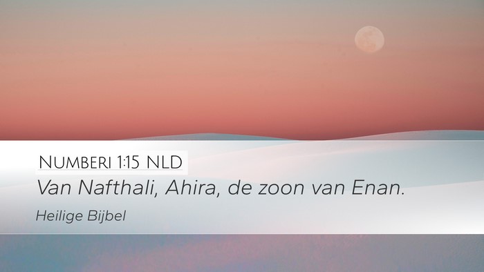 Numberi 1:15 NLD Bible Verse Image