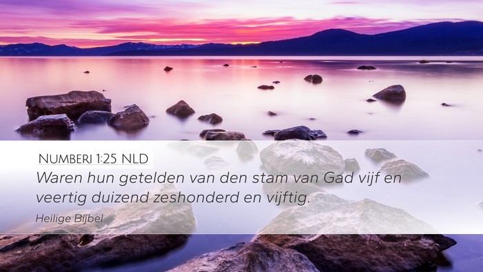 Numberi 1:25 NLD Bible Verse Image