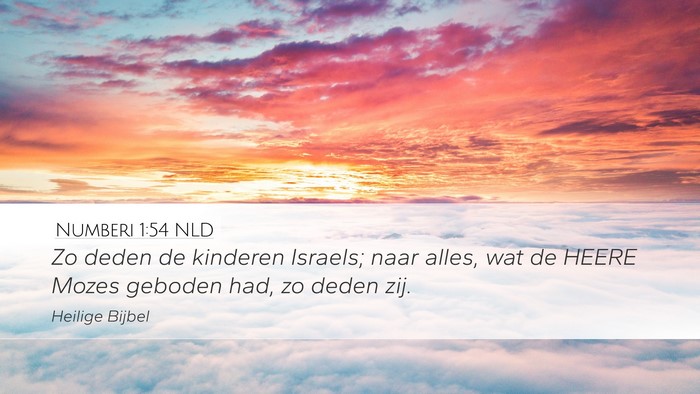 Numberi 1:54 NLD Bible Verse Image