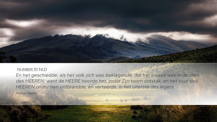 Numberi 11:1 NLD Bible Verse Image