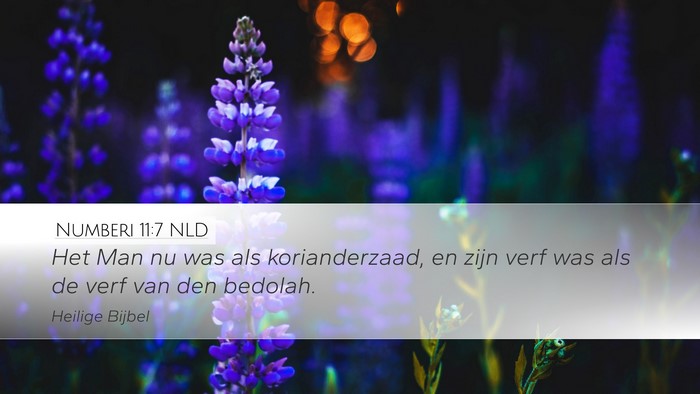 Numberi 11:7 NLD Bible Verse Image