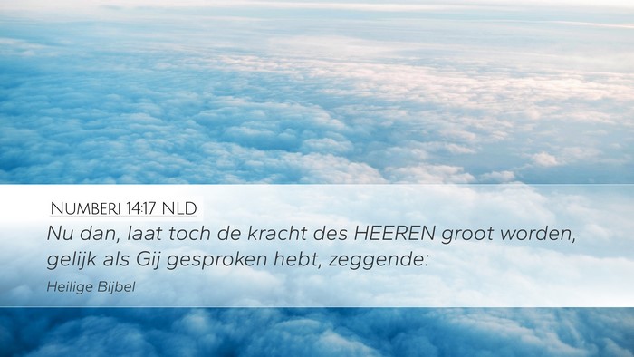 Numberi 14:17 NLD Desktop Wallpaper - Nu dan, laat toch de kracht des HEEREN groot - Desktop Bible Verse Wallpaper