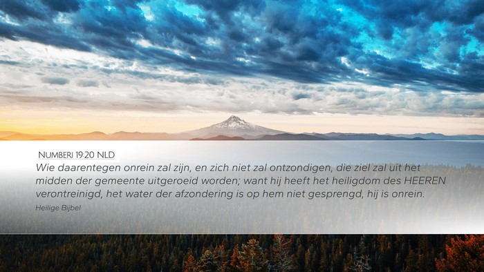 Numberi 19:20 NLD Bible Verse Image