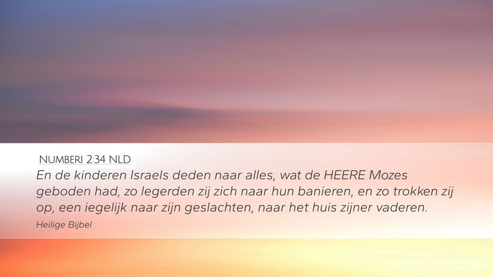 Numberi 2:34 NLD Bible Verse Image