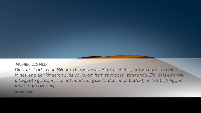 Numberi 22:5 NLD Bible Verse Image