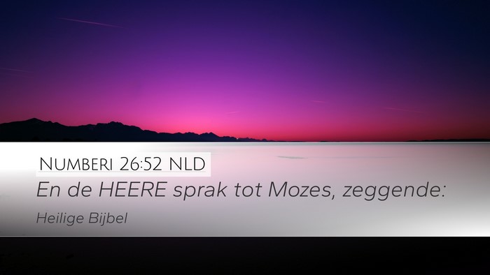 Numberi 26:52 NLD Bible Verse Image