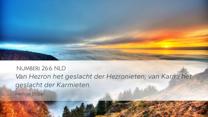 Numberi 26:6 NLD Bible Verse Image