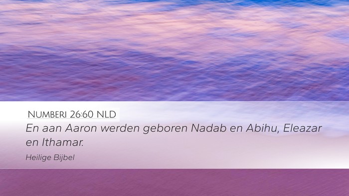 Numberi 26:60 NLD Bible Verse Image