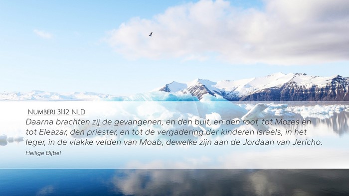 Numberi 31:12 NLD Bible Verse Image