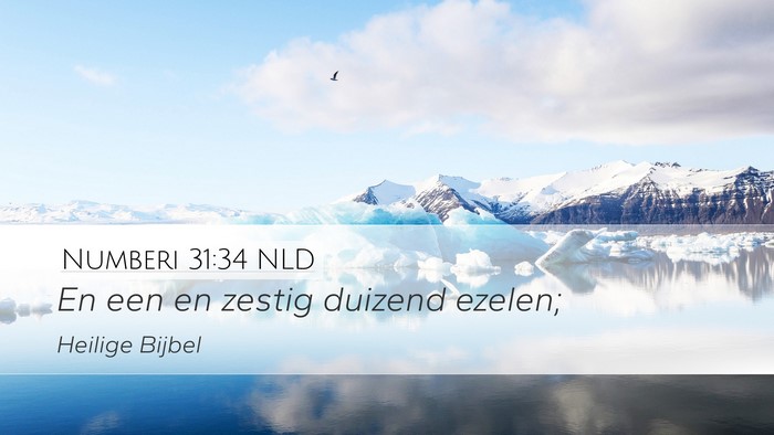 Numberi 31:34 NLD Desktop Wallpaper - En een en zestig duizend - Desktop Bible Verse Wallpaper