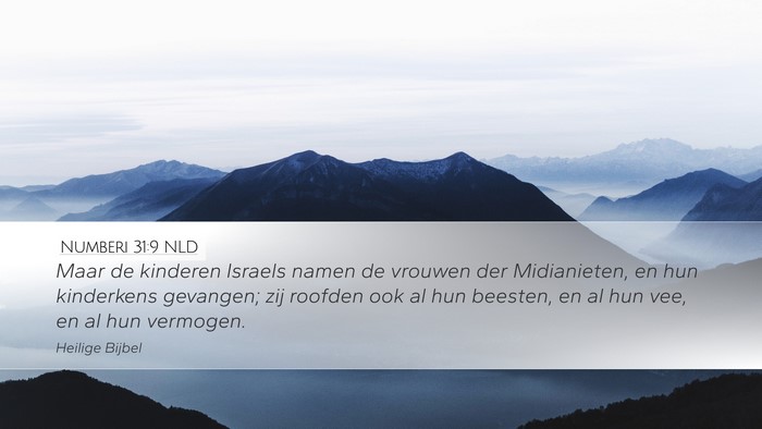 Numberi 31:9 NLD Bible Verse Image