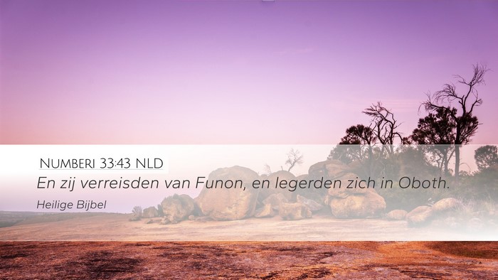 Numberi 33:43 NLD Bible Verse Image