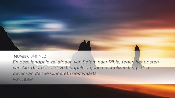 Numberi 34:11 NLD Bible Verse Image