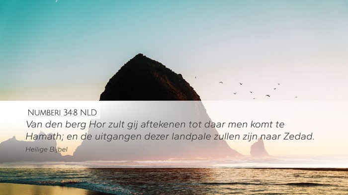 Numberi 34:8 NLD Bible Verse Image