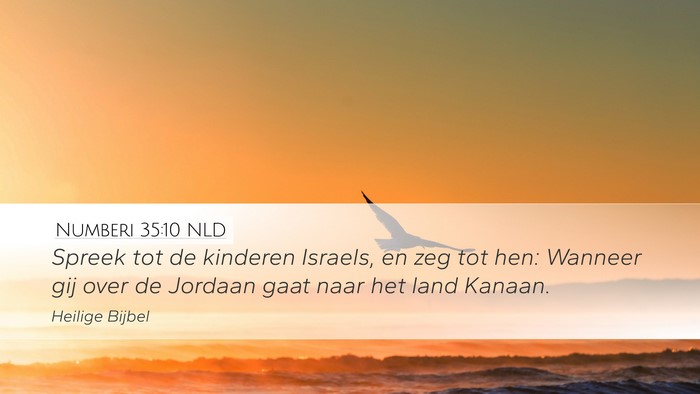 Numberi 35:10 NLD Bible Verse Image