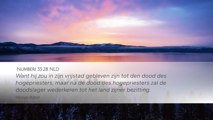 Numberi 35:28 NLD Bible Verse Image