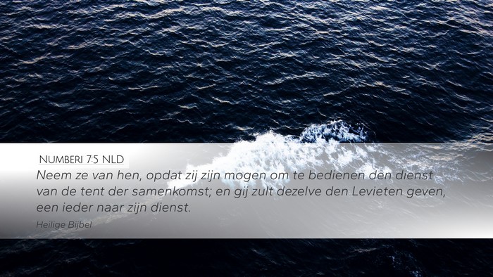 Numberi 7:5 NLD Bible Verse Image
