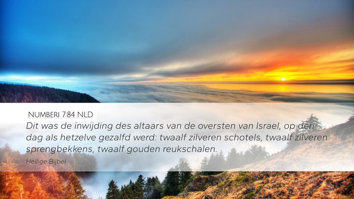 Numberi 7:84 NLD Bible Verse Image
