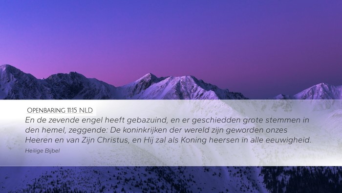 Openbaring 11:15 NLD Bible Verse Image